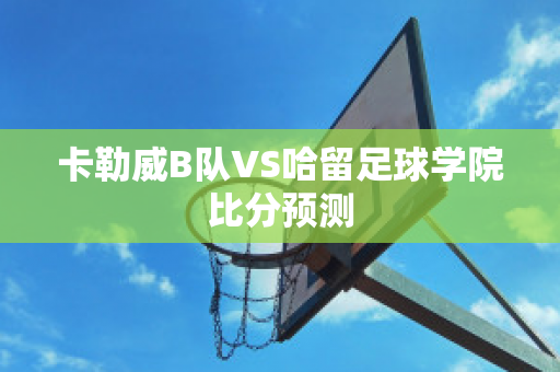 卡勒威B队VS哈留足球学院比分预测