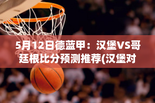 5月12日德蓝甲：汉堡VS哥廷根比分预测推荐(汉堡对雷根斯堡比分预测)