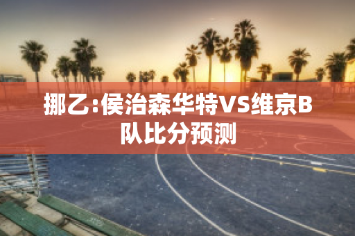 挪乙:侯治森华特VS维京B队比分预测