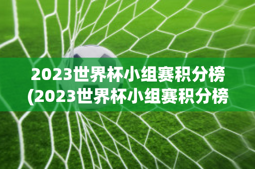 2023世界杯小组赛积分榜(2023世界杯小组赛积分榜单)