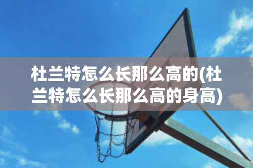 杜兰特怎么长那么高的(杜兰特怎么长那么高的身高)