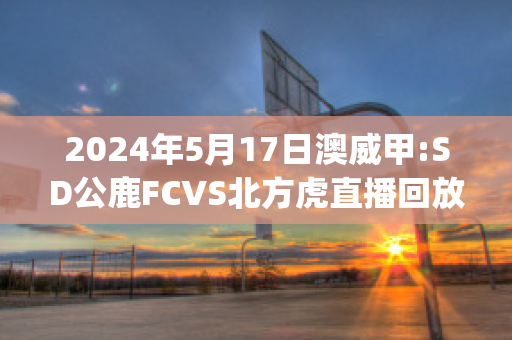 2024年5月17日澳威甲:SD公鹿FCVS北方虎直播回放(公鹿对太阳直播)