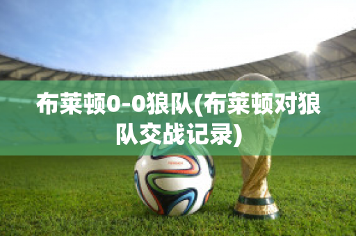 布莱顿0-0狼队(布莱顿对狼队交战记录)