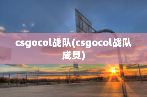 csgocol战队(csgocol战队成员)