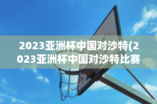 2023亚洲杯中国对沙特(2023亚洲杯中国对沙特比赛集锦)