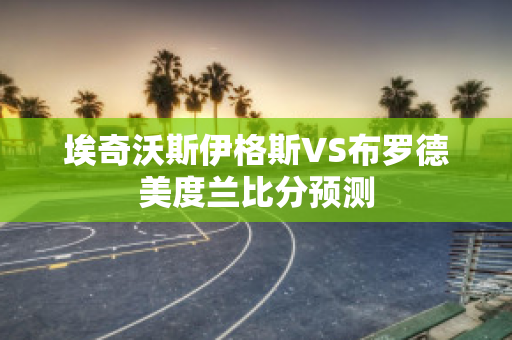 埃奇沃斯伊格斯VS布罗德美度兰比分预测