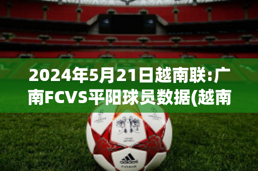 2024年5月21日越南联:广南FCVS平阳球员数据(越南平阳足球俱乐部)