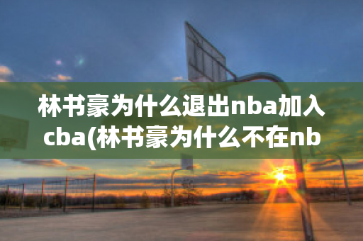 林书豪为什么退出nba加入cba(林书豪为什么不在nba打篮球了)