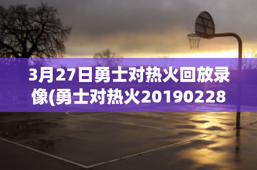 3月27日勇士对热火回放录像(勇士对热火20190228)