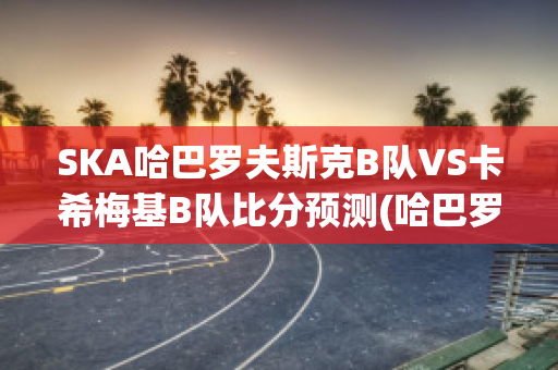 SKA哈巴罗夫斯克B队VS卡希梅基B队比分预测(哈巴罗夫斯克对岸)