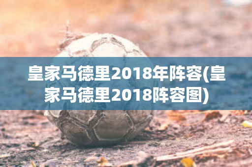 皇家马德里2018年阵容(皇家马德里2018阵容图)