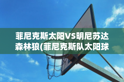 菲尼克斯太阳VS明尼苏达森林狼(菲尼克斯队太阳球员)