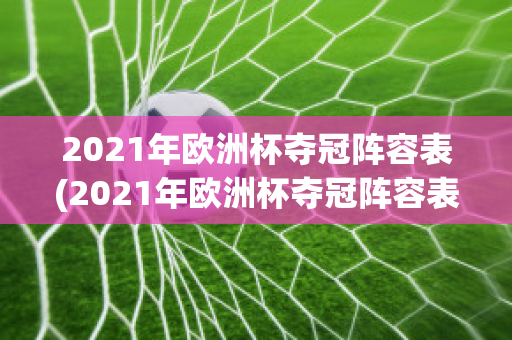 2021年欧洲杯夺冠阵容表(2021年欧洲杯夺冠阵容表)