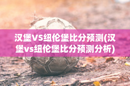 汉堡VS纽伦堡比分预测(汉堡vs纽伦堡比分预测分析)