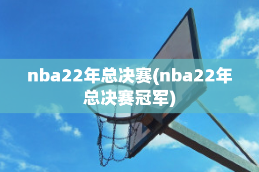 nba22年总决赛(nba22年总决赛冠军)